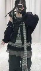 선가든パーティー ヴィンテージ コーデ セット モノトーン