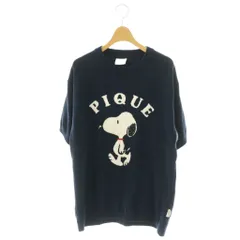ジェラートピケオム GELATO PIQUE HOMME Peanuts JQD プルオーバー ニット 半袖 M ネイビー マルチカラー /DO ■OSのサムネイル