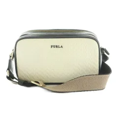 フルラ FURLA リリー カメラバッグ ショルダーバッグ スクエア型 レザー 白 黒 /MI ■OS