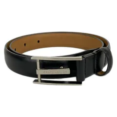 RalphLauren(ラルフローレン) ベルト 26/65 - 黒×シルバー レザー