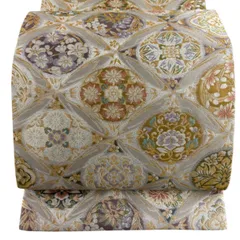 【美品】 袋帯 秀品 松竹梅 花唐草 金銀糸 箔 薄ピンク 六通 正絹 【中古】