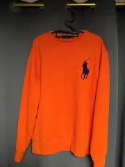 クローゼット処分店舗購入 ポロラルフローレン オレンジ ビックポニー スウェット M