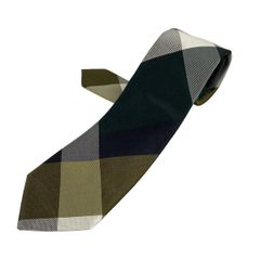 PaulSmith(ポールスミス) ネクタイ メンズ美品  カーキ×ダークネイビー×マルチ チェック柄