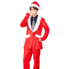新品 クリアストーン(Clearstone) コスプレ クリスマス スタイリッシュサンタ メンズ レッド