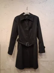 ラルフローレン ブラック トレンチ コート レディース