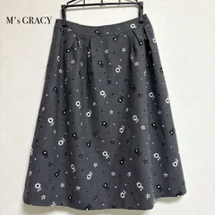 エムズグレイシー フレアスカート 花柄 38 春コーデ きれいめ 上品 レディース 通勤 お出かけ