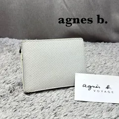 agnes b. VOYAGE アニエスベー ボヤージュ 本革 レザー 二つ折り財布のサムネイル