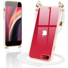 【数量限定】第2世代 Loodoomo 第3世代 iPhone8 SE Loodoomo iPhone7 TPU カバー クリア スマホケース 肩掛け ショルダー 首掛け 斜めかけケース ケース 可愛い 用の かわいい 韓国 SE2 透明 SE3 薄型 耐衝撃