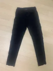 ブラック ダメージ デニム ジーンズ