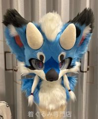 狗 貓 連身衣 頭部 全頭 獸 獸裝 毛絨 角色扮演 服裝 kigurumi 獨一無二 A817