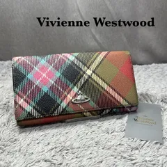 Vivienne Westwood ヴィヴィアンウエストウッド チェック柄 長財布 オーブ
