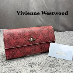 Vivienne Westwood ヴィヴィアンウエストウッド レザー 長財布 オーブ総柄プリント