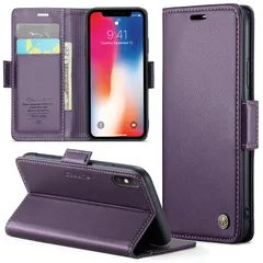 【数量限定】全面保護 耐摩擦 サイドマグネット 耐衝撃 カード収納 スマホケース高PUレザー スタンド機能 アイフォンX/Xs 軽量 携帯カバー xs手帳 手触りが良い x手帳 人気上品な 財布型 シンプル気質 X/XS ギフト iphone Xケース手帳型