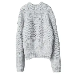 新品 stein シュタイン 23AW 日本製 LILY YARN HAND KNIT LS リリヤーンハンドニット ST.716 S OFF GREY セーター 定価103,400円 トップス g19846のサムネイル