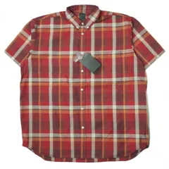 新品 DAIWA PIER39 ダイワ ピア39 22SS Tech Flannel BD S/S テックフランネルボタンダウンシャツ BE-82022 L(JP) DARK RED 半袖 チェック トップス g6942のサムネイル