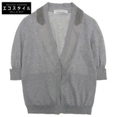 BRUNELLO CUCINELLI ブルネロクチネリ コットン デザイン カーディガン 1つボタン トップス レディース グレー XS XS