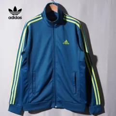 00s アディダス adidas トラックジャケット L ターコイズブルー ロゴ刺繍 クリマライト ストリート スポーツミックス 古着 B173