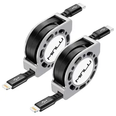 【特価セール】12 11 13 14 iPhone タイプc ライトニングケーブル Pro ライトニングケーブル lightning - usb-c usbc Max/Pro/PLUSiPadなどのデバイスに対応(1.2m2本セット) PD27W急速充電 巻き