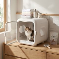 ペット用ドライヤーボックス ホワイト 63L 【開封済み・新品未使用訳