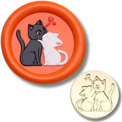 猫 犬 アニマルシリーズ シーリング スタンプ ヘッド シーリング ワックス 封蝋 寝そべり猫 [寝そべり猫]