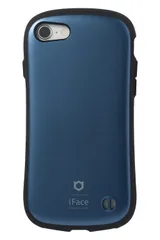 【在庫セール】ケース SE(第3世代/第2世代)/8/7 耐衝撃 iPhone Metallic Class (コーラルブルー) First iFace