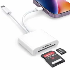 【在庫処分】高速伝送 SD/TF変換アダプタ 双方向 USB3.0 最大1TB対応 変換アダプタ 写真/動画/データ保存 microSD SD OTG機能 TF 設定不要 i-Phone/Type-c 2in1 i-phone/i-pad/IOS/Window