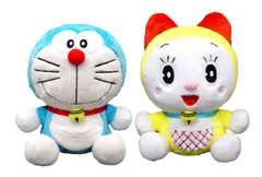 新品 ドラえもん＆ドラミちゃん(S) ぬいぐるみ ２種セット 高さ16cm