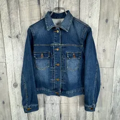 無印良品 良品計画 ムジルシリョウヒン Levi's リーバイス 2nd type セカンドタイプ 濃紺 濃青 インディゴブルー ストレッチ素材 デニムジャケット Gジャン ジージャン トラッカー ジャケット レディース M サイズ