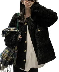 【在庫処分】ジャケット ノーカラー 防寒 あったか ボア カジュアル MXL 秋冬 裏地 ワンズワン なし ポケット 付き レディース