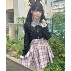 ROJITA ロジータ バイカラー リボン スリーブ ブラウス