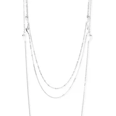 【在庫セール】プレゼント ギフト ニッケルフリー 人気 シンプル lm-43 レディース ショート ミディアム ロング 三日月 ビジュー クレセント 金属アレルギー対応 選べる3サイズ×3カラー 日本製 ネックレス