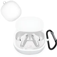 【在庫処分】Liberty 4 ケース Soundcore Liberty 4用 保護カバー Soundcore 保護ケース シリコンケース 装着充電可能 全面保護 落下防止 キズ防止 Anker 耐衝撃 防塵 軽量 収納 カラビナ付き Soundcore f