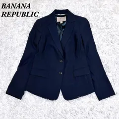 美品 BANANA REPUBLIC テーラードジャケット 2P ネイビー