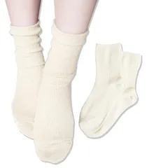 【数量限定】同色 23-25cm 2足セット 日本製 クルー丈 リブソックス 靴下 レディースソックス