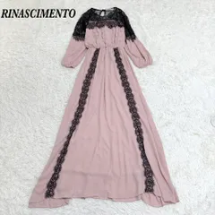 RINASCIMENTO 長袖マキシ丈フレアワンピース S ピンクのサムネイル