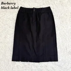 美品】 Burberry black label ひざ丈タイトスカート 40 黒のサムネイル