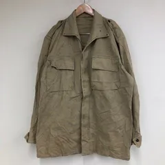 A17-160 スペイン軍 52-80 ユーロ古着 ミリタリー ミリタリージャケット ベージュ メンズ