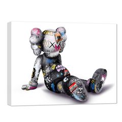 アート パネル カウズ KAWS 絵 パネル キャンバス 壁掛け 木枠付き