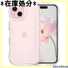 GUAGUA iPhone15 ケース クリア ウェーブ いphone 15 うねうね 透明 ケース TPU 可愛い 韓国 人気 バンパー スマホケース 15 耐衝撃 超軽量 薄型 アイフォン15 なみなみ カバー クリア 透明 1113