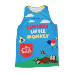 新品 丸眞 圍裙 造型圍裙 Curious George 午睡猴 George 動畫 猴子 猴子 女孩 男孩 圍裙 口袋 TC 罩衫 罩衫 罩衫 女性用 幼兒園 幼稚園 老師 成人用 橫鈕 橫鈕 4765038100