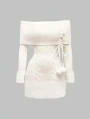 スナ系 王宏 量産型 地雷系 日本女子スタイル shein ファー ニット ONE PIECE