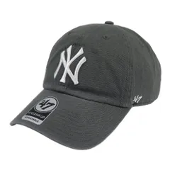 新品 '47 Brand 47 キャップ ヤンキース メンズ レディース クリーンナップ NY ロゴ CLEAN UP CAP MENS LADIES 帽子 ローキャップ MLB NEW YORK YANKEES チャコール Free Size