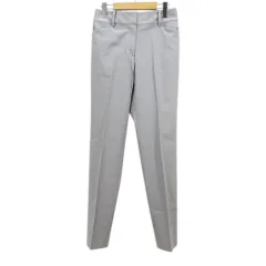 プラステ PLST テーパードパンツ S グレー系 センタープレス 無地 サイドポケット バックポケット