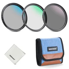 新品 NEEWER 52mmフィルターセット 3枚入り UV/CPL/NDフィルターキット UV保護+円偏光+減光(ND8)カメラレンズフィルター マルチコート光学ガラス/超薄型フレーム/折りたたみ式収納ケース(新版)付き 写真アクセサリーのサムネイル