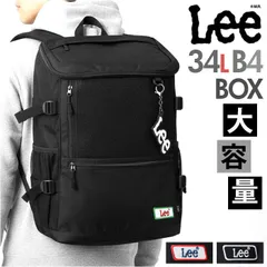 ☆ Lee MOTO リュック Lee リュック 34L リュックサック ボックスリュック リー 320-4951 デイパック バックパック バッグ ボックス型 メンズ レディース 大容量 軽量 a4 b4 ブランド 男子 女子 通勤 通学 中学生 高校生のサムネイル
