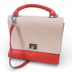 Borse Pelle ボルサ イン ペレ ハンド ショルダー 2WAYバッグ ピンク レザー イタリア製