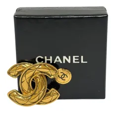 CHANEL シャネル ブローチ ココマーク 定番 ゴールド GP ヴィンテージ 1153