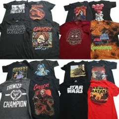 古着卸 まとめ売り 映画・ドラマ 半袖Tシャツ 16枚セット (メンズ M ) スターウォーズライオンキング チャッキー 中古 古着 NE2695
