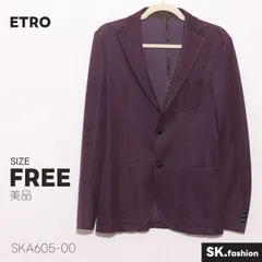 美品 ETRO アウター 織柄生地 ノッチドラペル 二つボタン パッチポケット 長袖 テーラードジャケットのサムネイル