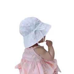 アウトドア 旅行 女の子 キッズ 通勤 サンハット リボン 通学 可愛い 柔らかい 自転車 通気性 バケットハット 海遊び UVカット 紫外線対策 散歩 日焼け止め ハット 夏 赤ちゃん 帽子 プレゼント ベビー